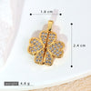 Wholesale Copper Animal Zodiac Style Butterfly Opening And Closing Necklace Pendant Electroplated Accessories Decorative Earrings Pendant