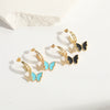Wholesale Copper Animal Zodiac Style Electroplated Bow Earrings For Women