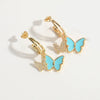 Wholesale Copper Animal Zodiac Style Electroplated Bow Earrings For Women