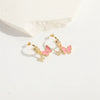 Wholesale Copper Animal Zodiac Style Electroplated Bow Earrings For Women
