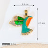 Wholesale Copper Animal Zodiac Style Electroplated Diy Handmade Angel Wings Bird Accessories Pendant For Bracelet And Necklace