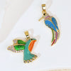 Wholesale Copper Animal Zodiac Style Electroplated Diy Handmade Angel Wings Bird Accessories Pendant For Bracelet And Necklace
