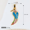 Wholesale Copper Animal Zodiac Style Electroplated Diy Handmade Angel Wings Bird Accessories Pendant For Bracelet And Necklace