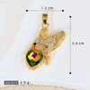 Wholesale Copper Animal Zodiac Style Electroplated Diy Handmade Angel Wings Bird Accessories Pendant For Bracelet And Necklace