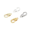 Wholesale Copper Antique Embossed Handmade Electroplated Lobster Clasp Bracelet Necklace Connecting Buckle