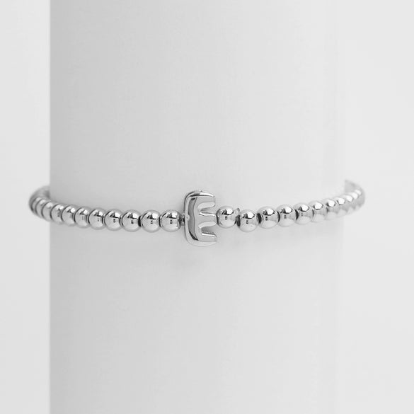 Wholesale Copper Beaded Bracelet With English Letter Pattern And Electroplating Treatment For Women