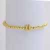 Wholesale Copper Beaded Bracelet With English Letter Pattern And Electroplating Treatment For Women