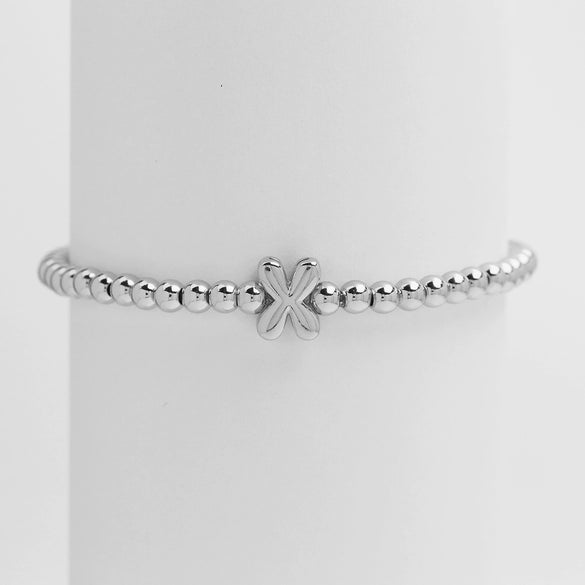 Wholesale Copper Beaded Bracelet With English Letter Pattern And Electroplating Treatment For Women