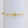 Wholesale Copper Beaded Bracelet With English Letter Pattern And Electroplating Treatment For Women