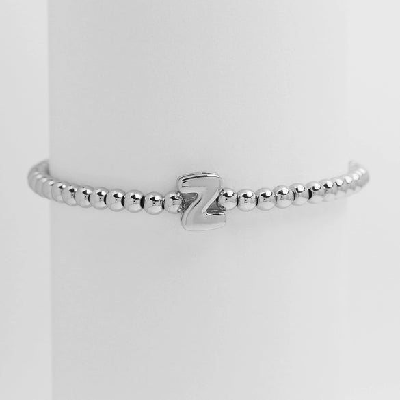 Wholesale Copper Beaded Bracelet With English Letter Pattern And Electroplating Treatment For Women