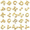 Wholesale Copper Beaded Jewelry With English Alphabet Pattern Electroplated Minimalist Bracelet Necklace Accessories