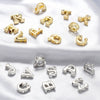 Wholesale Copper Beaded Jewelry With English Alphabet Pattern Electroplated Minimalist Bracelet Necklace Accessories