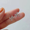 Wholesale Copper Bow Earrings For Women Sweet Style Electroplated Jewelry