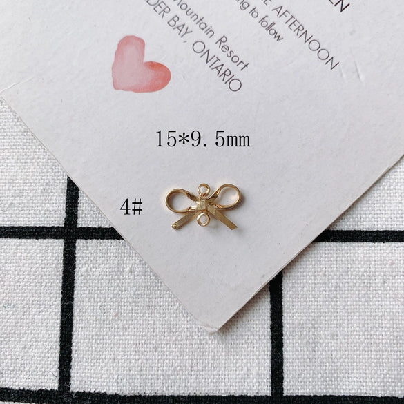 Wholesale Copper Bow Earrings With Electroplating Treatment Sweet Style For Girls