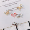 Wholesale Copper Bow Earrings With Electroplating Treatment Sweet Style For Girls