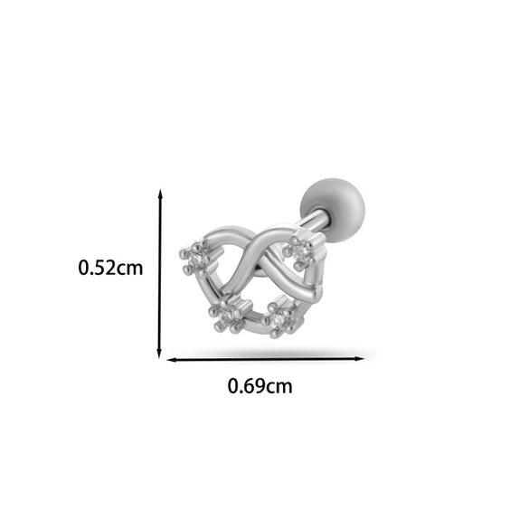 Wholesale Copper Bow Fashion Women's Cartilage Puncture Ear Bone Nail