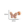 Wholesale Copper Bow Fashion Women's Cartilage Puncture Ear Bone Nail