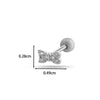 Wholesale Copper Bow Fashion Women's Cartilage Puncture Ear Bone Nail