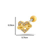 Wholesale Copper Bow Fashion Women's Cartilage Puncture Ear Bone Nail