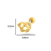 Wholesale Copper Bow Fashion Women's Cartilage Puncture Ear Bone Nail