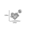 Wholesale Copper Bow Fashion Women's Cartilage Puncture Ear Bone Nail