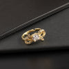 Wholesale Copper Bow Ring Electroplated For Women Retro Cute Style