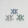 Wholesale Copper Bow Shape Electroplating Zircon Glitter Women's Earrings