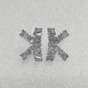 Wholesale Copper Bow Shape Electroplating Zircon Glitter Women's Earrings