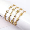 Wholesale Copper Bracelet With Micropaved Zircon And Styling Of Letters Numbers Text Jewelry For Women