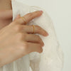 Wholesale Copper Brass Geometric Inlaid Zircon Open Women's Ring Fashionable Jewelry
