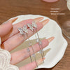 Wholesale Copper Butterfly Bow Zirconia Earrings For Women