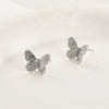 Wholesale Copper Butterfly Hanging Earrings Electroplated Handmade Ear Jewelry Accessories