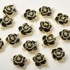 Wholesale Copper Camellia Shaped Beaded Necklace And Bracelet Accessories Material With Electroplating