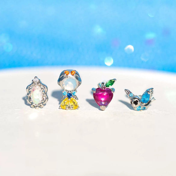 Wholesale Copper Cartoon Characters Zircon Inlaid Fantasy Fairy Tale Character Earrings Set Jewelry