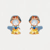 Wholesale Copper Cartoon Characters Zircon Inlaid Fantasy Fairy Tale Character Earrings Set Jewelry