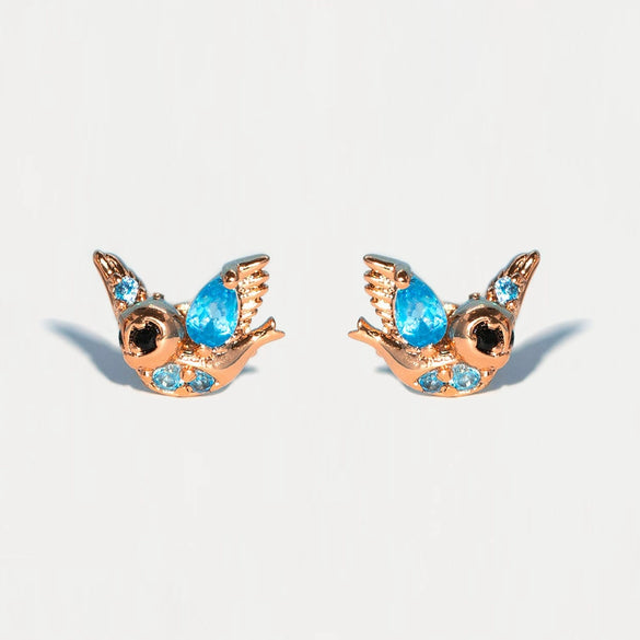 Wholesale Copper Cartoon Characters Zircon Inlaid Fantasy Fairy Tale Character Earrings Set Jewelry