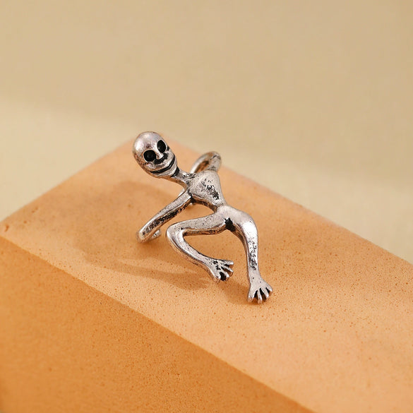 Wholesale Copper Cartoon Humanoid Ear Clip Electroplated Unisex Ear Accessories Without Ear Holes
