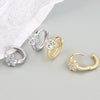 Wholesale Copper Cat Claw Diamond Women's Earrings Cute Style