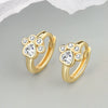 Wholesale Copper Cat Claw Diamond Women's Earrings Cute Style