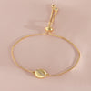 Wholesale Copper Coffee Bean Simple Fashionable Drawstring Electroplated Adjustable Women's Bracelet