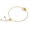 Wholesale Copper Coffee Bean Simple Fashionable Drawstring Electroplated Adjustable Women's Bracelet