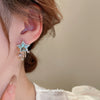 Wholesale Copper Constellation Zircon Inlaid Earrings Niche Creative Design Light Luxury Style