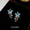 Wholesale Copper Constellation Zircon Inlaid Earrings Niche Creative Design Light Luxury Style