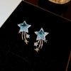 Wholesale Copper Constellation Zircon Inlaid Earrings Niche Creative Design Light Luxury Style
