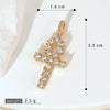 Wholesale Copper Cross Necklace Pendant With Geometric Letters Numbers Text Pattern And Zirconia Design