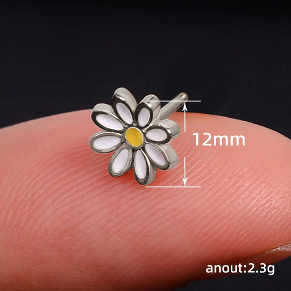 Wholesale Copper Daisy And Sunflower Stud Earrings For Women