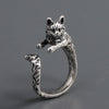 Wholesale Copper Distressed Animal Geometric Open Ring For Men And Women