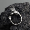 Wholesale Copper Distressed Animal Geometric Open Ring For Men And Women