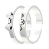 Wholesale Copper Distressed Animal Geometric Open Ring For Men And Women