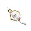 Wholesale Copper Dripping Oil Animal Rabbit Fox Cat Pendant Jewelry